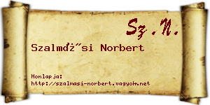 Szalmási Norbert névjegykártya